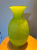 Glazen vaas ( lime), Gebruikt, Ophalen of Verzenden, Glas, Minder dan 50 cm