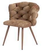 Rock Chair Caramel – Luxe Eetkamerstoelen, Overige kleuren, Verzenden, Japandi, Hotel Chique, Modern, Metaal