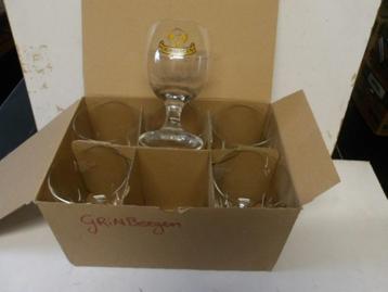 Grimbergen bier glazenset (nr.1) 6 stuks beschikbaar voor biedingen