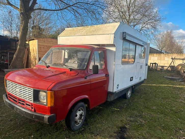 Ford Transit 100 L 2.8 T. Camper Benzine 1979 Belastingvrij., Caravans en Kamperen, Campers, Particulier, tot en met 2, Ford, Ford
