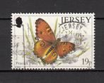 Jersy UK met een rood-bruine Vlinder 1995, Verzenden, Gestempeld