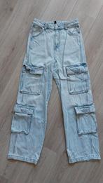 Wijde jeans met zakken mt 34, H&M, Blauw, Ophalen of Verzenden, Zo goed als nieuw