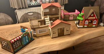 Set van 4 speelhuisjes beschikbaar voor biedingen
