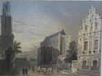 Staalgravure Domtoren, kathedraal Utrecht Payne, ca 1850, Antiek en Kunst, Kunst | Etsen en Gravures, Verzenden