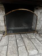 Goudkleurig openhaardscherm (65x48), Huis en Inrichting, Haarden, Ophalen of Verzenden, Gebruikt, Overige soorten