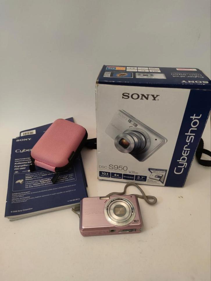 Sony Cyber-shot S950 Roze - Compleet met accessoires, Audio, Tv en Foto, Fotocamera's Digitaal, Gebruikt, Compact, Sony, 4 t/m 7 keer