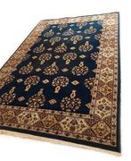 Perzisch tapijt handgeknoopt Ghom  vloerkleed vintage, Gebruikt, 200 cm of meer, Ophalen of Verzenden, 200 cm of meer