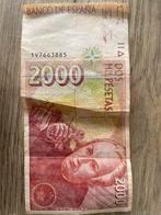 Bankbiljet 2000 Spaanse pesetas 1992, Postzegels en Munten, Bankbiljetten | Europa | Niet-Eurobiljetten, Ophalen of Verzenden
