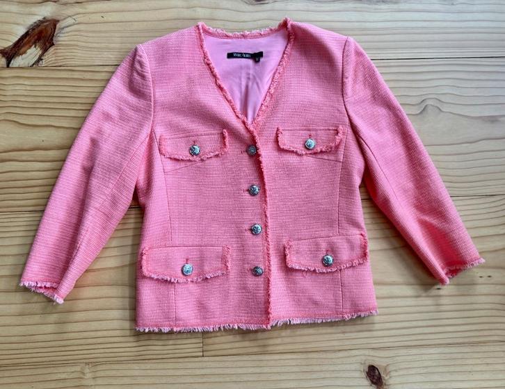 Jasje / Blazer Marc Aurel - Roze Zalm - maat 38 / Medium, Kleding | Dames, Jasjes, Kostuums en Pakken, Nieuw, Jasje, Maat 38/40 (M)