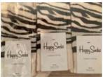 Partij Happy Socks, Sokken en Kniesokken, Beige, Maat 35 t/m 38, Nieuw