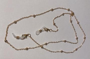 goudkleurig brillenkoord / brilketting voor bril / zonnebril beschikbaar voor biedingen