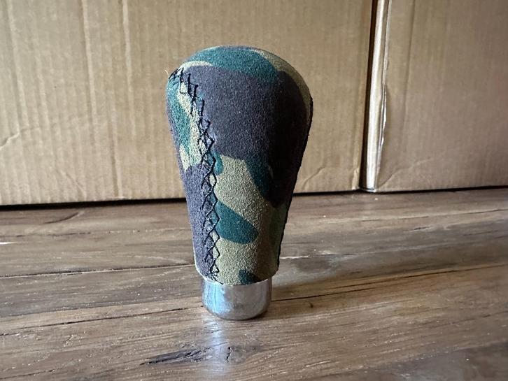 JapPower Universele suede camouflage schakelpook pook, Auto diversen, Tuning en Styling, Ophalen of Verzenden