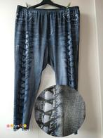 legging "jeans" print stretch blauw shein maat 54, Kleding | Dames, Grote Maten, Gedragen, Broek of Spijkerbroek, Shein, Verzenden