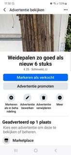 Weidepalen 9 stuks OPHALEN, Ophalen of Verzenden, Zo goed als nieuw, Overige soorten
