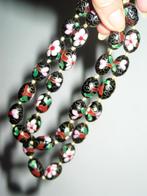 China Cloisonne lange ketting, floral, emaille, Sieraden, Tassen en Uiterlijk, Antieke sieraden, Verzenden, Overige materialen