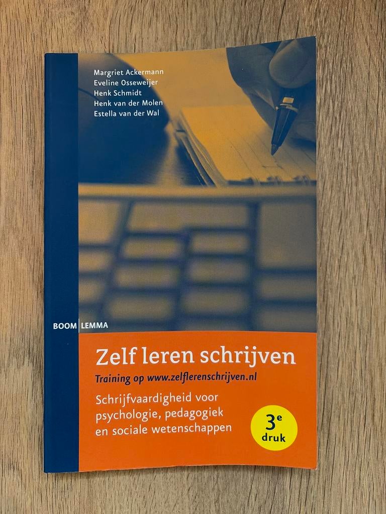 Zelf leren schrijven - Psychologie, pedagogiek, Boeken, Studieboeken en Cursussen, Ophalen of Verzenden, Alpha, Zo goed als nieuw