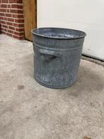 Vintage Zinken Emmer - 35cm Diameter, Tuin en Terras, Ophalen, Gebruikt, Rond, Binnen
