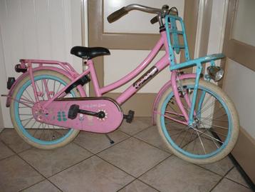 Mooie meisjesfiets 20 inch omafietsje met rek beschikbaar voor biedingen