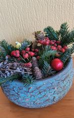 Kerststuk in mooie schaal, Diversen, Kerst, Ophalen