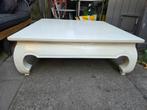 Opiumtafel 100x100, Huis en Inrichting, Tafels | Salontafels, Ophalen, Zo goed als nieuw, Rechthoekig, Minder dan 50 cm