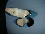 CINDERLLA elegante hoge PUMPS echt leer/suede zwart/blauw 39, CINDERELLA, Blauw, Ophalen of Verzenden, Zo goed als nieuw