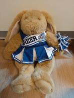 Build a bear workshop konijn knuffel met cheerleader outfit, Ophalen of Verzenden