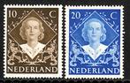 Nvph 506-507 inhuldigingszegels 1948 postfris, Postzegels en Munten, Postzegels | Nederland, Verzenden, Na 1940, Postfris