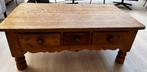 Oude grenen salontafel, Huis en Inrichting, Ophalen, Gebruikt, 100 tot 150 cm, 50 tot 100 cm