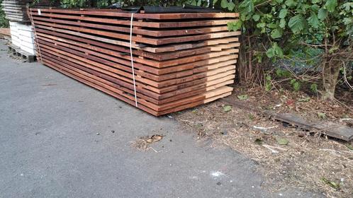 Beschoeing damwand schotten en palen van hardhout, Tuin en Terras, Palen, Balken en Planken, Palen, Hardhout, Ophalen of Verzenden