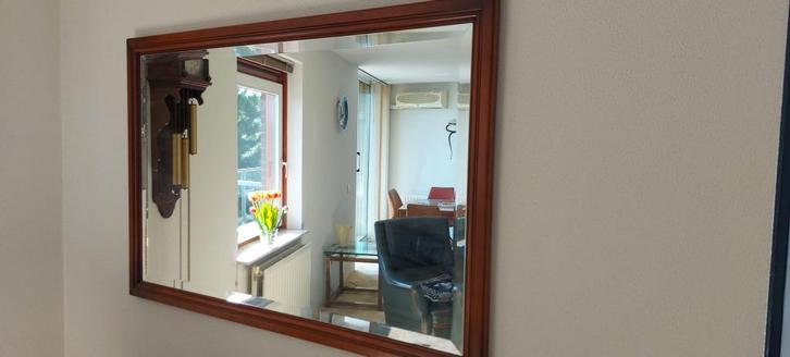 Spiegel, facet geslepen, Huis en Inrichting, Woonaccessoires | Spiegels, Zo goed als nieuw, 100 tot 125 cm, Minder dan 100 cm