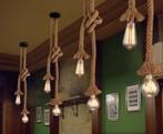 Dubbele plafond scheeps  touwlamp zonder lampen, Ophalen of Verzenden