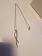 18K Gouden Ketting met Diamant Hanger, Sieraden, Tassen en Uiterlijk, Kettingen, Ophalen of Verzenden, Zo goed als nieuw, Met edelsteen