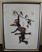 Aquarel "Monkeys", Ophalen