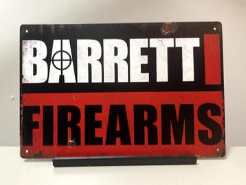 Barrett Firearms metalen reclamebord (Old Look) beschikbaar voor biedingen