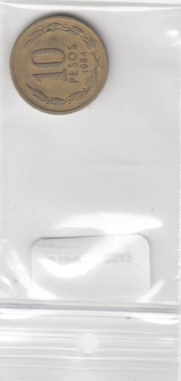 S19-ZA1-0342 Chile 10 pesos 1984  KM218 VF beschikbaar voor biedingen