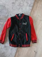 Baseball jack college jas ballantines whisky maat large, Maat 52/54 (L), Verzenden, Blauw, Gedragen