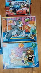 Puzzels cars , Tom en Jerry, Phineas& Ferb, Ophalen of Verzenden, 10 tot 50 stukjes, Gebruikt