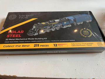Metal-Time Polar Steel Stoomtrein - Nieuw in Doos! beschikbaar voor biedingen
