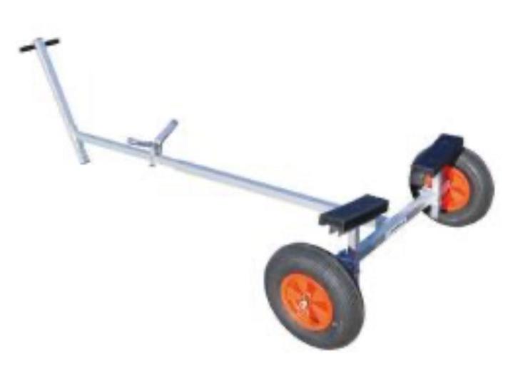 Strandtrailer Kalf 100KG Voor rubberboot of zeilbootje, Watersport en Boten, Accessoires en Onderhoud, Zo goed als nieuw, Overige typen
