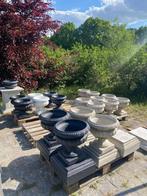 ACTIE! Italiaanse betonnen bloempotten in de aanbieding!, Tuin en Terras, Bloempotten, Ophalen, 40 cm of meer, Rond, Nieuw