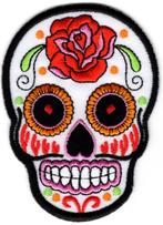 Sugar Skull stoffen opstrijk patch embleem #38, Verzenden, Nieuw, Overige typen