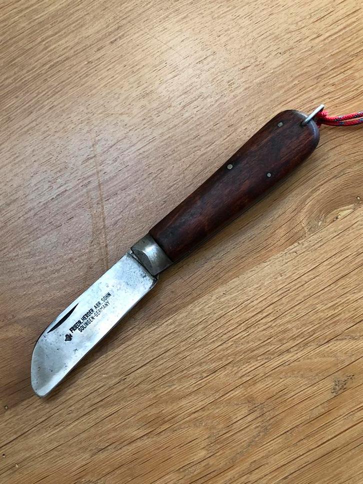 Vintage Friedr. Herder Abr. Sohn Zakmes Solingen, Antiek en Kunst, Antiek | Gereedschap en Instrumenten, Ophalen of Verzenden