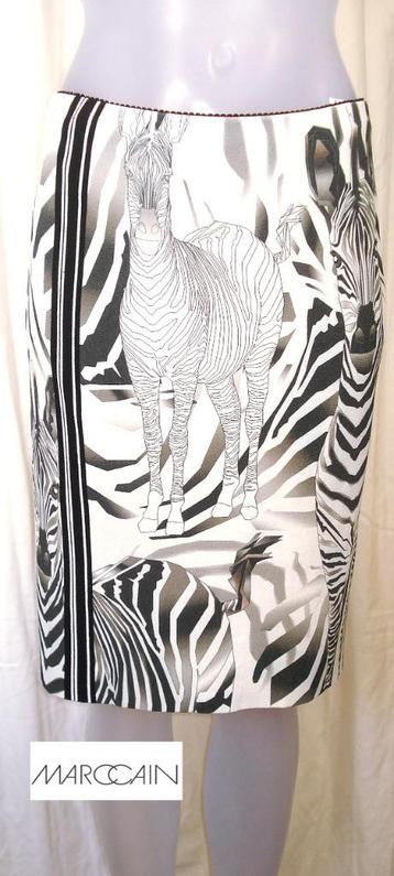 MARC CAIN🍂 fijn gebreide koker rok zebra print mt 2 =NL36 beschikbaar voor biedingen