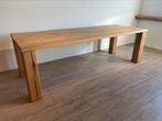 Robuuste eiken eettafel 250 x 90 cm. Showroommodel!, Ophalen, 50 tot 100 cm, Tromphout, Vijf personen of meer
