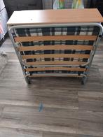 Opklapbed logeer bed met lattenbodem en matras, Huis en Inrichting, Slaapkamer | Bedden, Ophalen, Eenpersoons, 190 cm of minder