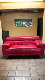 Calia Italia elektrisch zitgedeelte leren bank/slaapbank., Huis en Inrichting, Banken | Sofa's en Chaises Longues, Ophalen, Gebruikt