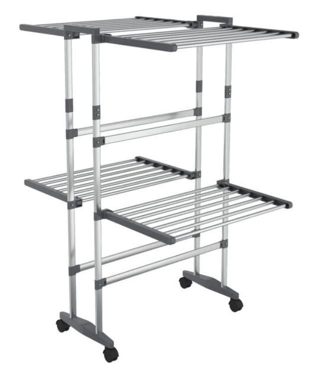 Droogrek wasrek wasdroogrek 2-laags wieltjes GRATIS BEZORGD!, Tuin en Terras, Droogmolens en Wasrekken, Nieuw, Wasrek, Verzenden