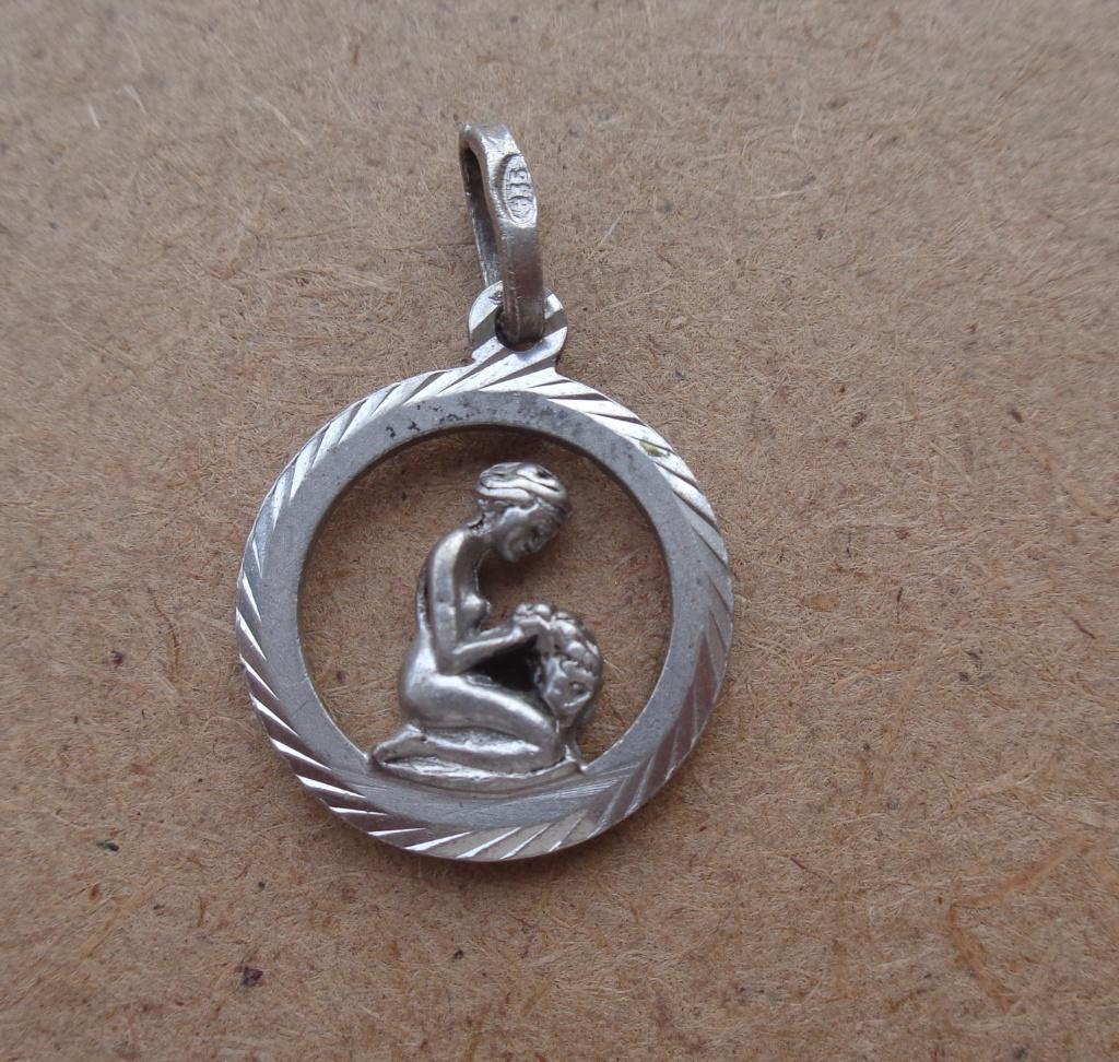 zilveren bedel/hanger sterrenbeeld maagd [332], Overige merken, Verzenden, Zo goed als nieuw, 1 bedel