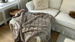 Mooi Woonplaid fake fur fluffy Woondeken Taupe, Huis en Inrichting, Woonaccessoires | Plaids en Woondekens, Ophalen of Verzenden