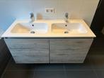 Badkamermeubel detremmerie 120 cm 2 wasbakken 2 grohe kranen, Huis en Inrichting, Badkamer | Badkamermeubels, Ophalen, 100 tot 150 cm